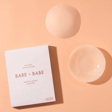Bare Babe reusable silicone nipple covers in Creme
